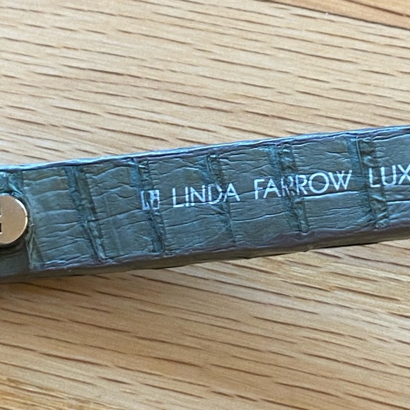 Rare Linda Farrow Luxe Lagoon Blue/Grey Snakeskin Sunglasses 51 24-145 main image 15